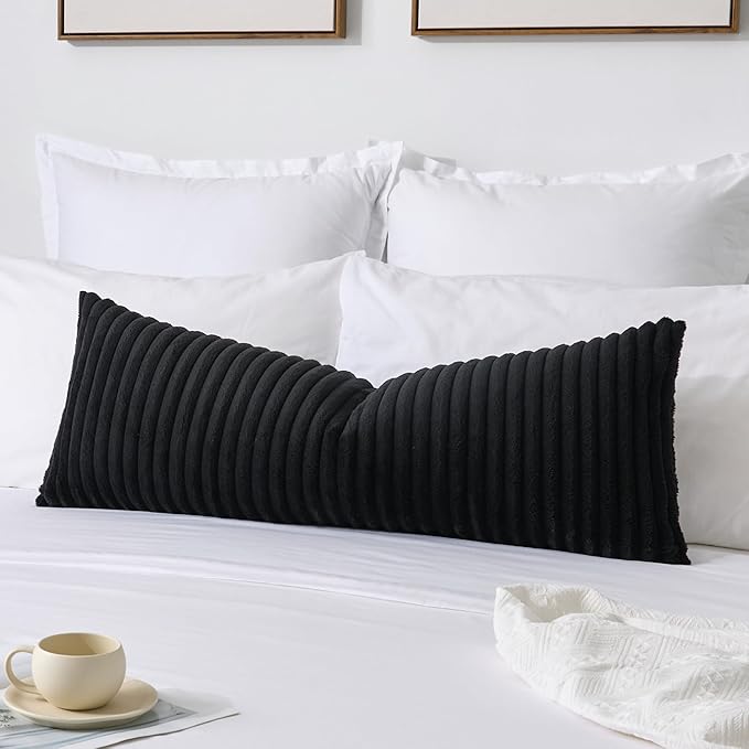 Kevin Textile Soft Plush 14x36 Inch Long Lumbar Pillow Cover 1 Pack, Luxury by KevinTextile