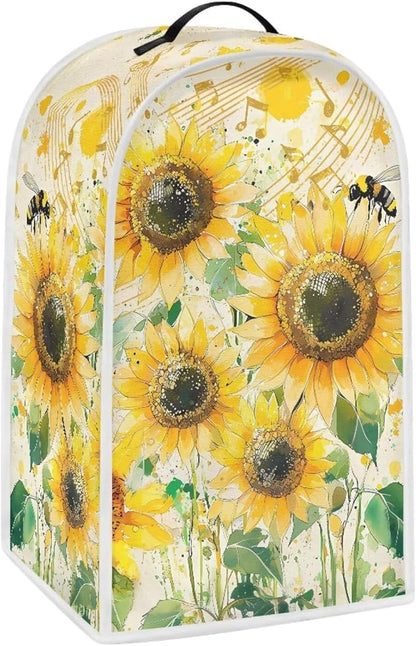Blender Cover Sunflowers Machine Washable Small Blender Covers by YUVAMAGIMO