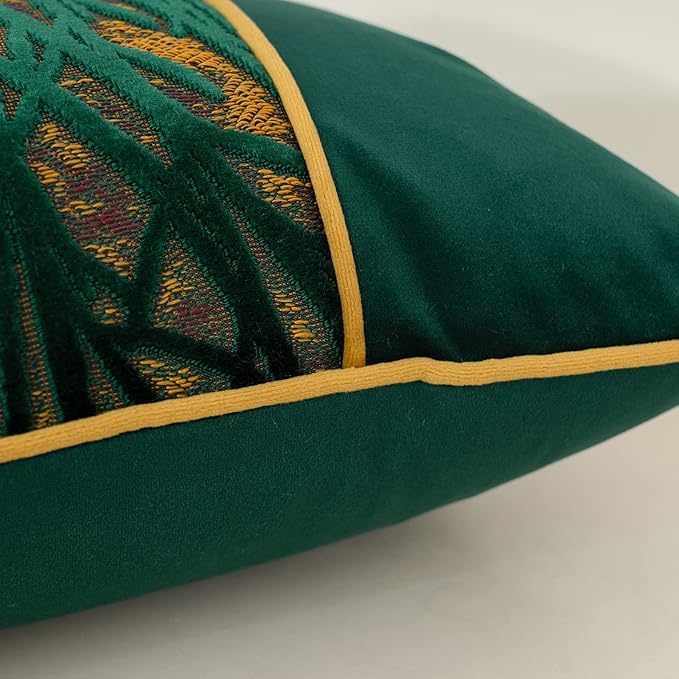 Yangest Green Twigs Throw Pillow Cover Velvet Branches Velvet Cushion Case - Image 3