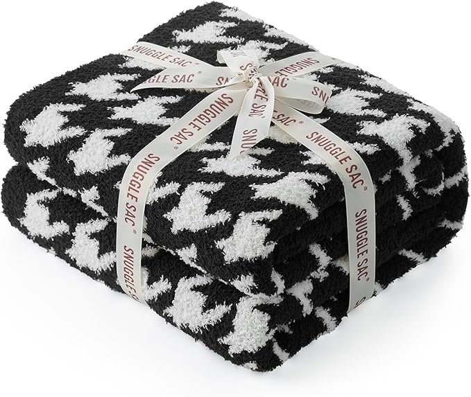 Snuggle Sac Houndstooth Throw Blanket - Image 8