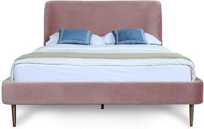 manhattan comfort heather full size bed frame with, side view