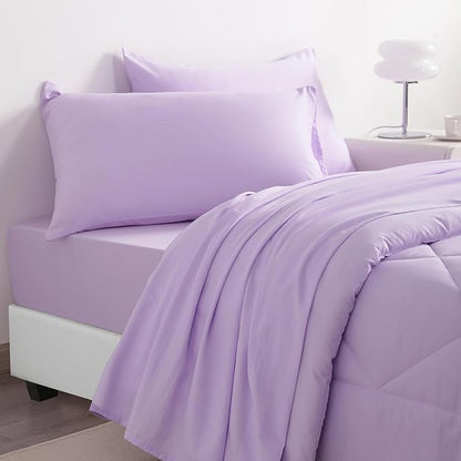NTBAY Twin Comforter Set with Sheets, 5 Pieces Soft and Breathable Twin Bedding - Image 9