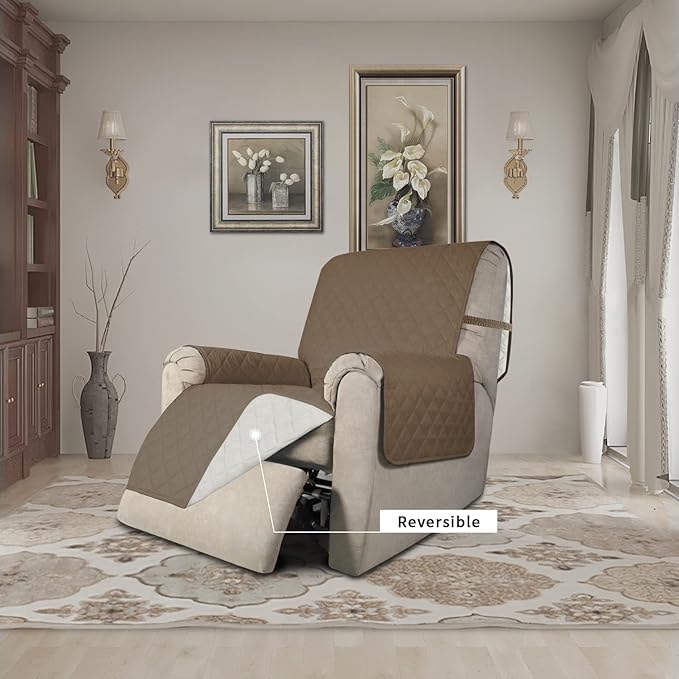 Easy-Going Recliner Chair Slipcover Reversible Sofa Cover Water Resistant Couch - Image 2