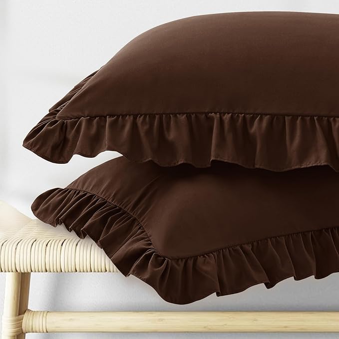 KKJIAF Ruffle Body Pillow Cases Set of 1, Ruffled Pillow Covers by KKJIAF