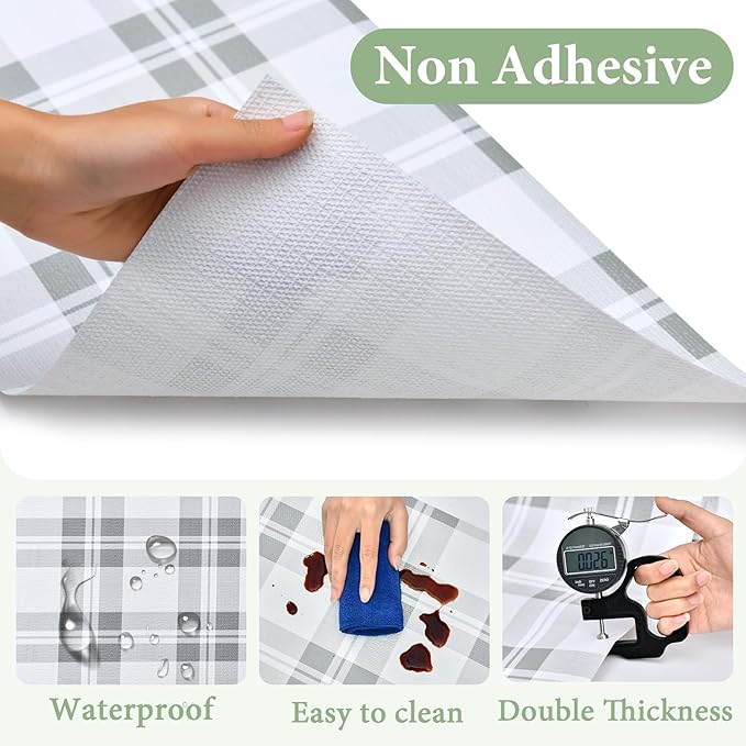 Drawer and Shelf Liner for Kitchen Cabinet: 17 in X 20 Ft Non Slip Waterproof - Image 5