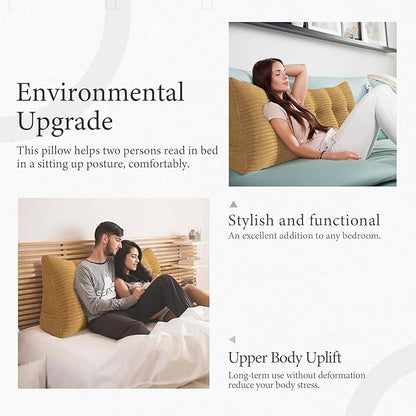 Wedge Headboard Pillow Dorm Room Reading Pillow Back Support - Image 5