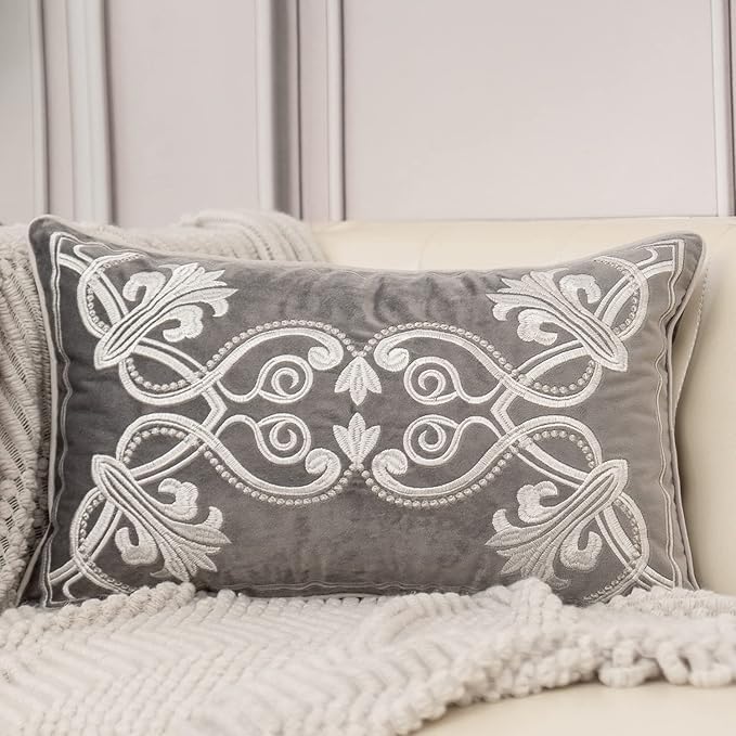 Aeckself 12 x 20 Inch European Cushion Cover Luxury Velvet Home Decorative by AECKSELF