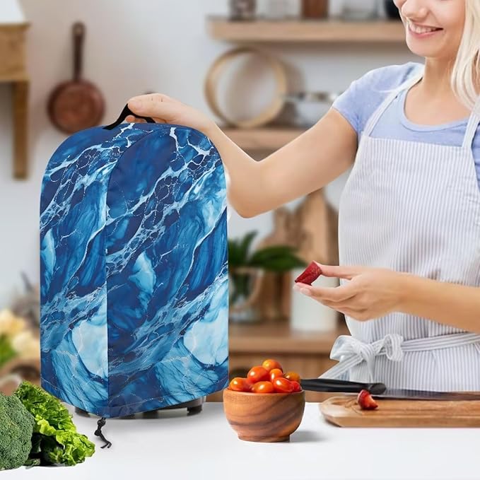 Marble Print Blender Dust Cover, Stand Mixer or Coffee Maker Appliance Covers - Image 3