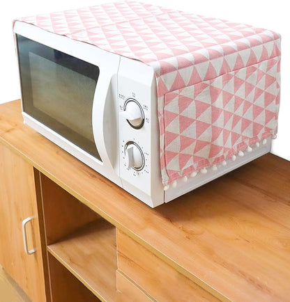 Microwave Oven Cover Dustproof Cotton Machine Protector Decorative Kitchen by Unknown