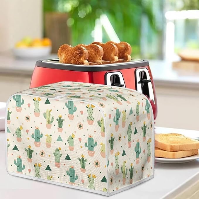 ZFRXIGN Cactus Toaster Cover 2 Slice Wide Slot Toaster Dust Covers Oven Cover - Image 3
