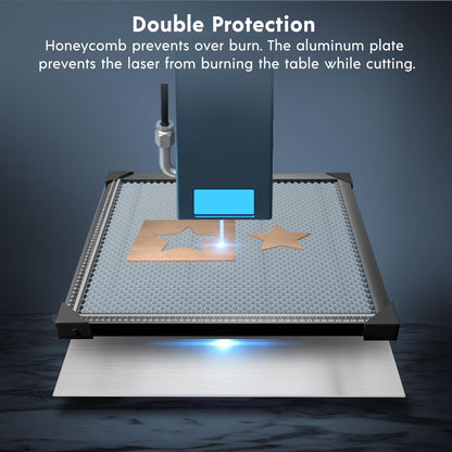 longer honeycomb working table,19.7"x19.7"honeycomb working bed for co2, close-up detail