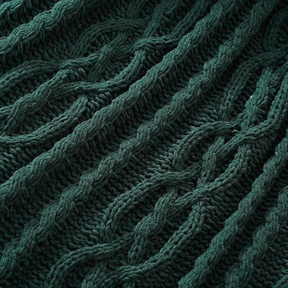 Battilo Christmas Dark Green Throw Blanket - Image 5