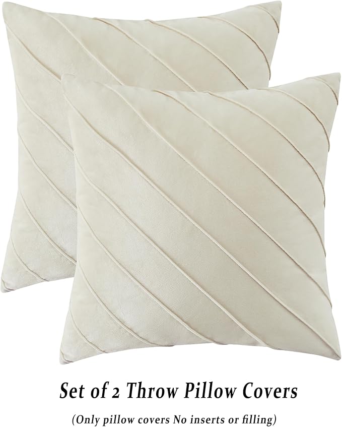 GIGIZAZA Decorative Velvet Pillow Covers 16x16, Living Room Square Cushion - Image 4