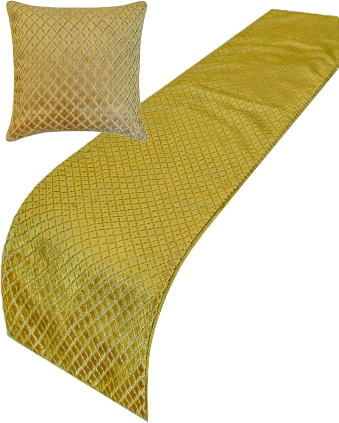 The HomeCentric Chartreuse Bed Runner by TheHomeCentric