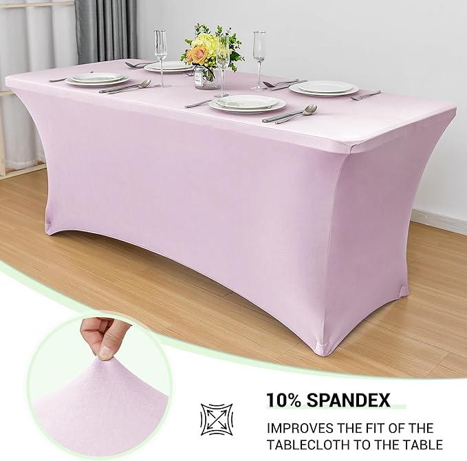 Obstal 6 Pack Stretch Spandex Table Covers - Image 2