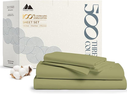Mayfair Linen 500 Thread Count Full Cotton Sheets by MayfairLinen