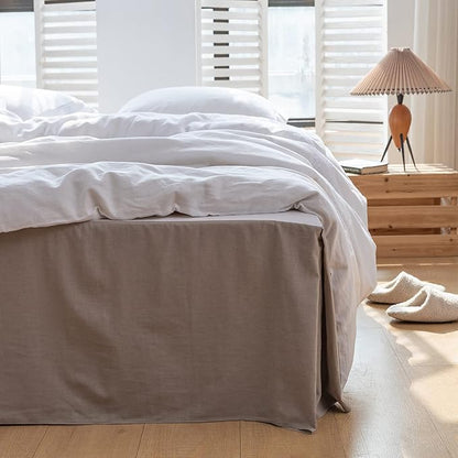 BISELINA French Linen Bed Skirt - Image 8