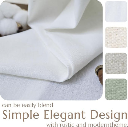 jinchan Linen Textured Tier Curtains 36 Inch - Image 5