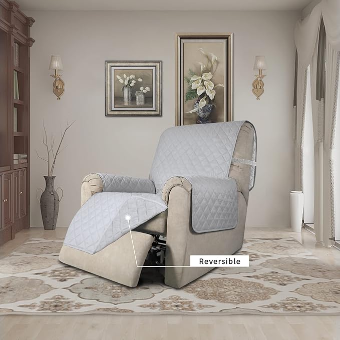 Easy-Going Recliner Chair Slipcover Reversible Sofa Cover Water Resistant Couch - Image 2