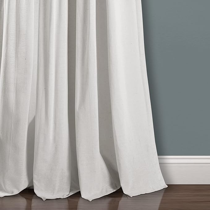 Lush Decor Linen Button Window Curtain Panel, Bedroom & Dining Room - Image 4
