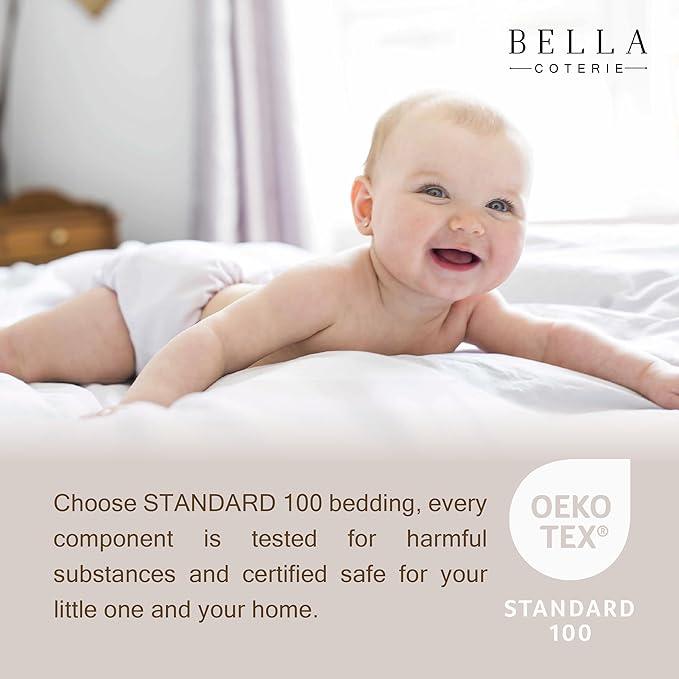 Bella Coterie Luxury Bamboo Viscose Crib Sheet | Organically Grown | Ultra Soft - Image 3