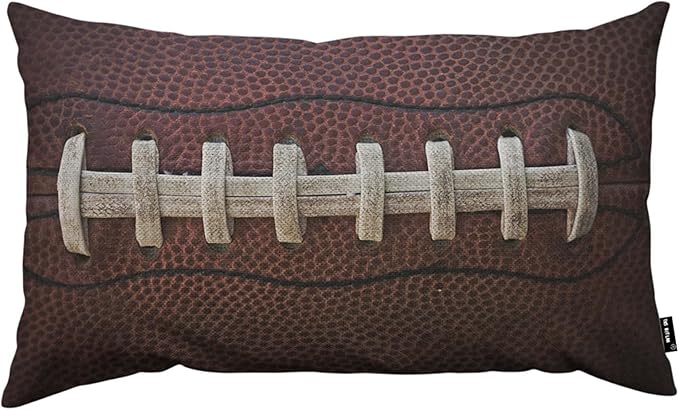 TKS MITLAN American Football Throw Pillow Case Cushion Cover Laces Detail by TKS+MITLAN