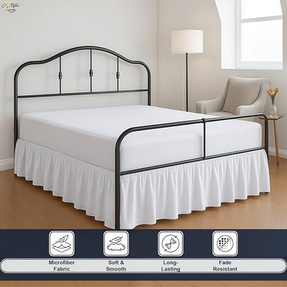 Cottington Lane Ruffled Bed Skirt Queen Size - Image 4