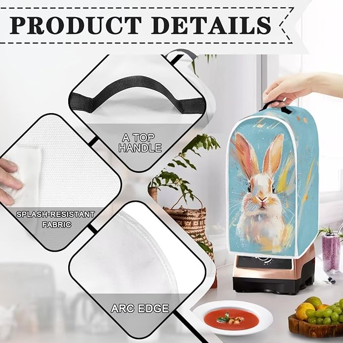 Blender Covers For Kitchen Food Processor Cover Blender Cover Dust Cover Print - Image 4