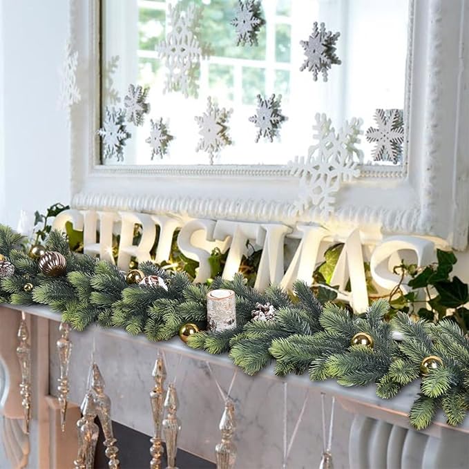 DearHouse 6Foot Artificial Pine Garland - Image 7