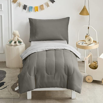 UOZZI BEDDING 4 Pieces Toddler Bedding Set Ultra Soft and Breathable Toddler - Image 2