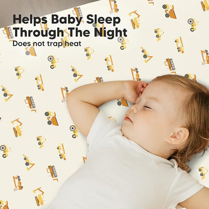 2-Pack Mini Crib Sheets Fitted - Image 5