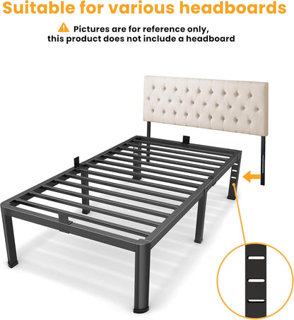 superay 14 inch twin metal bed frame with, package contents