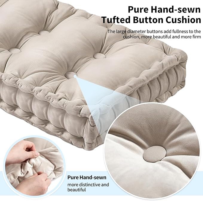 Custom Bench Cushion, Tufted Bench Cushions - Image 8