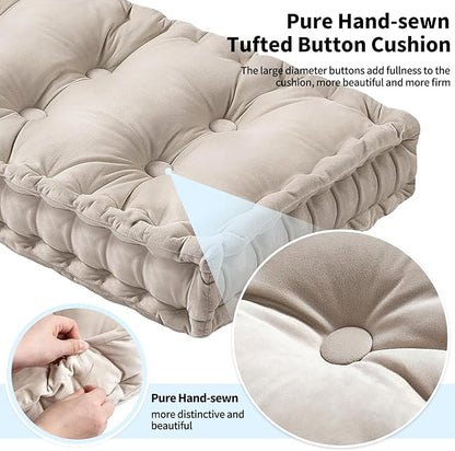 Custom Bench Cushion, Tufted Bench Cushions - Image 8