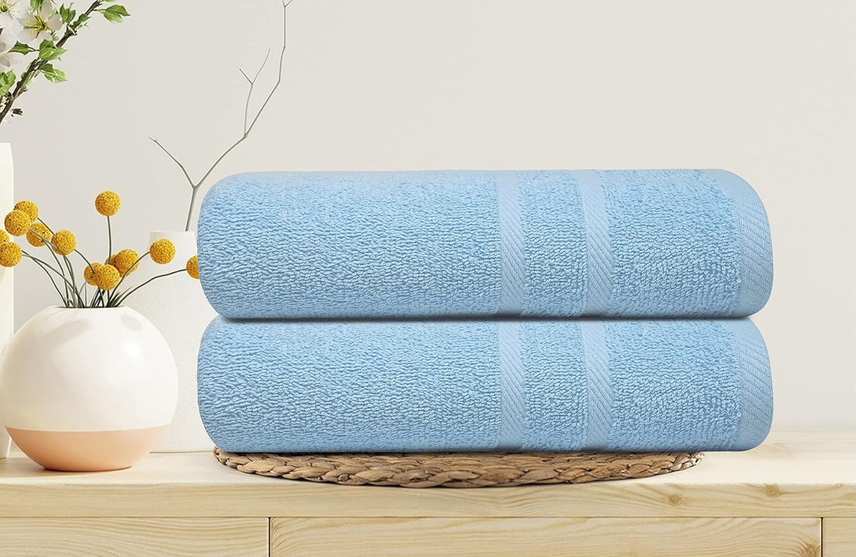 looperry 6 pack small bath towel set showing dimensions