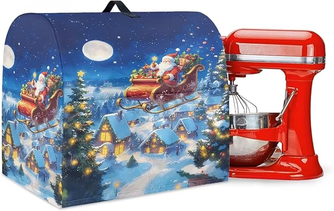 Christmas Stand Mixer Covers Kitchen Appliance Dust Cover Protective Santa by Unknown