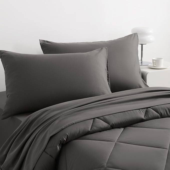 NTBAY Twin Comforter Set with Sheets, 5 Pieces Soft and Breathable Twin Bedding - Image 6