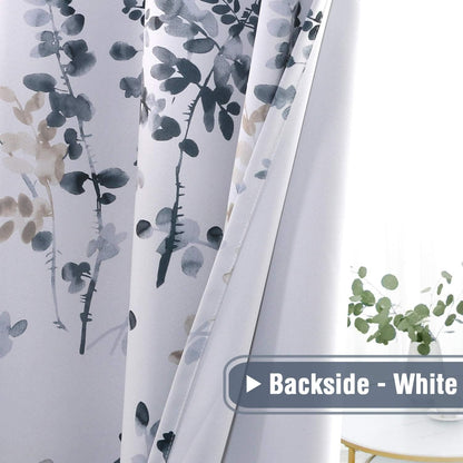 h.versailtex blackout curtains for bedroom 63 inch long, front angle view