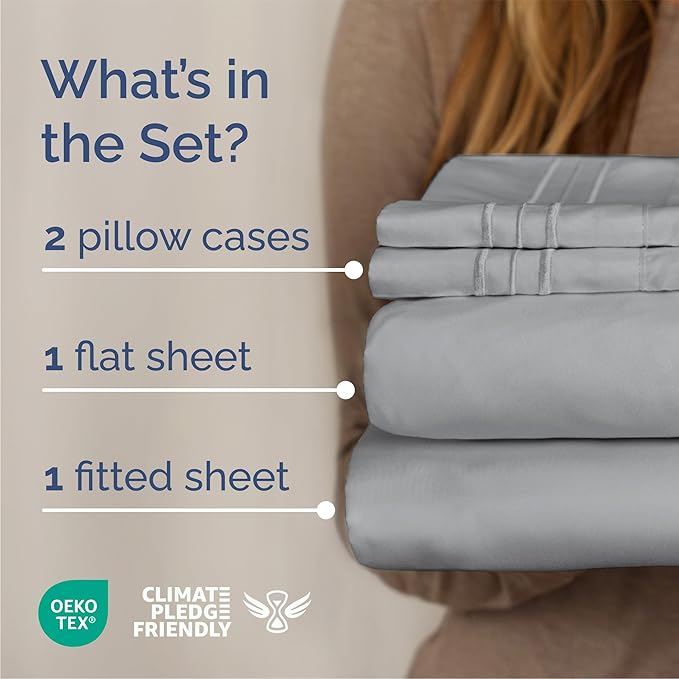 Queen Size 4 Piece Sheet Set - Image 2