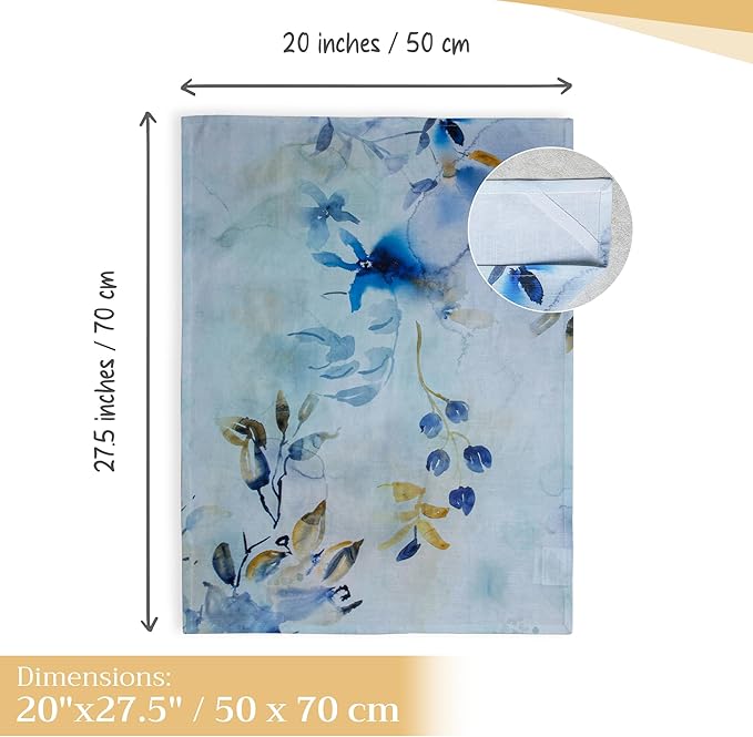 Maison d' Hermine Kitchen Towels Set of 2 100% Cotton 27.50" x 20" Reusable - Image 4