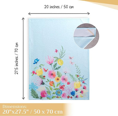 Maison d' Hermine Kitchen Towels Set of 2 100% Cotton 27.50" x 20" Reusable - Image 4