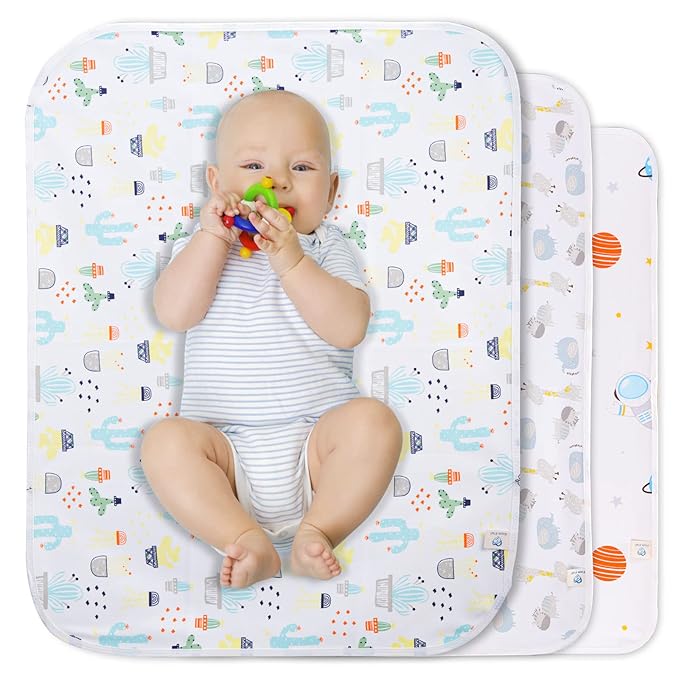 Baby Portable Changing Pad Waterproof Diaper Changing Mat Travel 3 Pack by WinReal