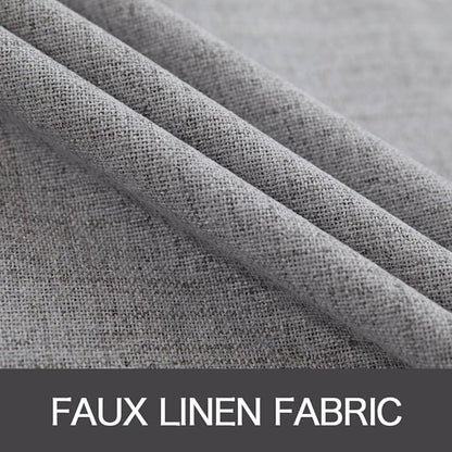 MIULEE Linen Texture Curtains for Bedroom Solid 100% Blackout Thermal Insulated - Image 5