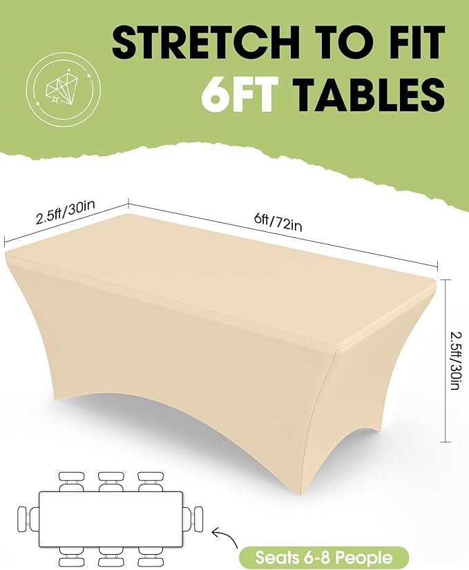 Pureegg Spandex Tablecloth 6ft - Image 2