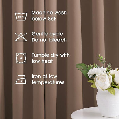 HOMEIDEAS Blackout Curtains for Bedroom 52 X 84 Inch Long 2 Panels Set - Image 6