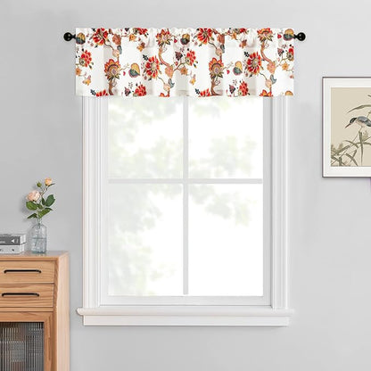 Leeva Farmhouse Floral Linen Valances - Image 2