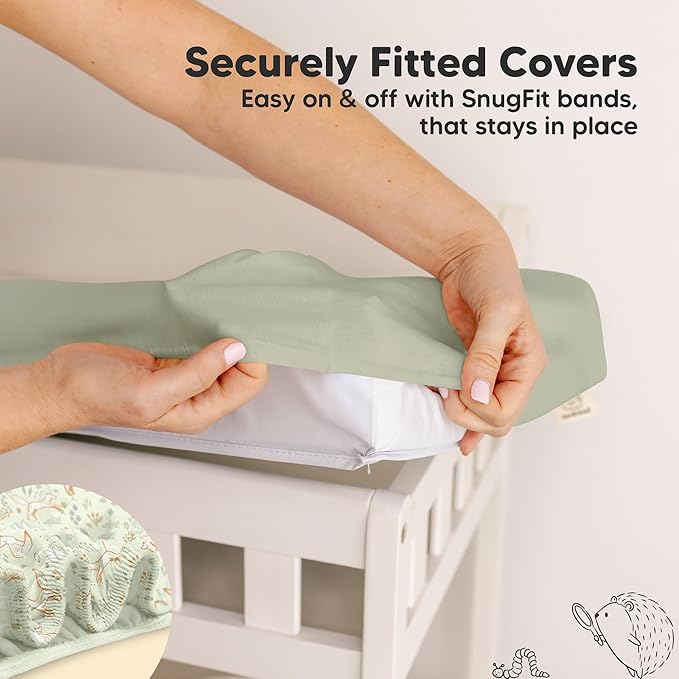 2-Pack Organic Changing Pad Covers - Image 5