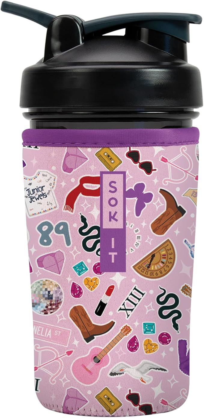 Sok It BotlSok Protein Blender Shaker Bottle Sleeve Insulated Neoprene Cover by SokIt