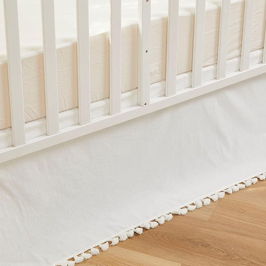 Brandream Boho Bohemian Girl Boy Baby Nursery Crib Bed Skirt Dust Ruffle by Brandream