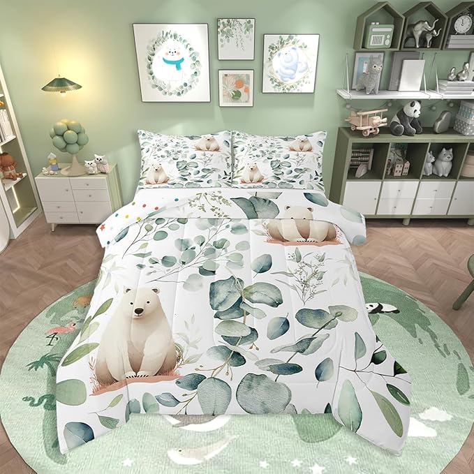 Erosebridal Boys Cartoon Animal Queen Comforter Set by Erosebridal